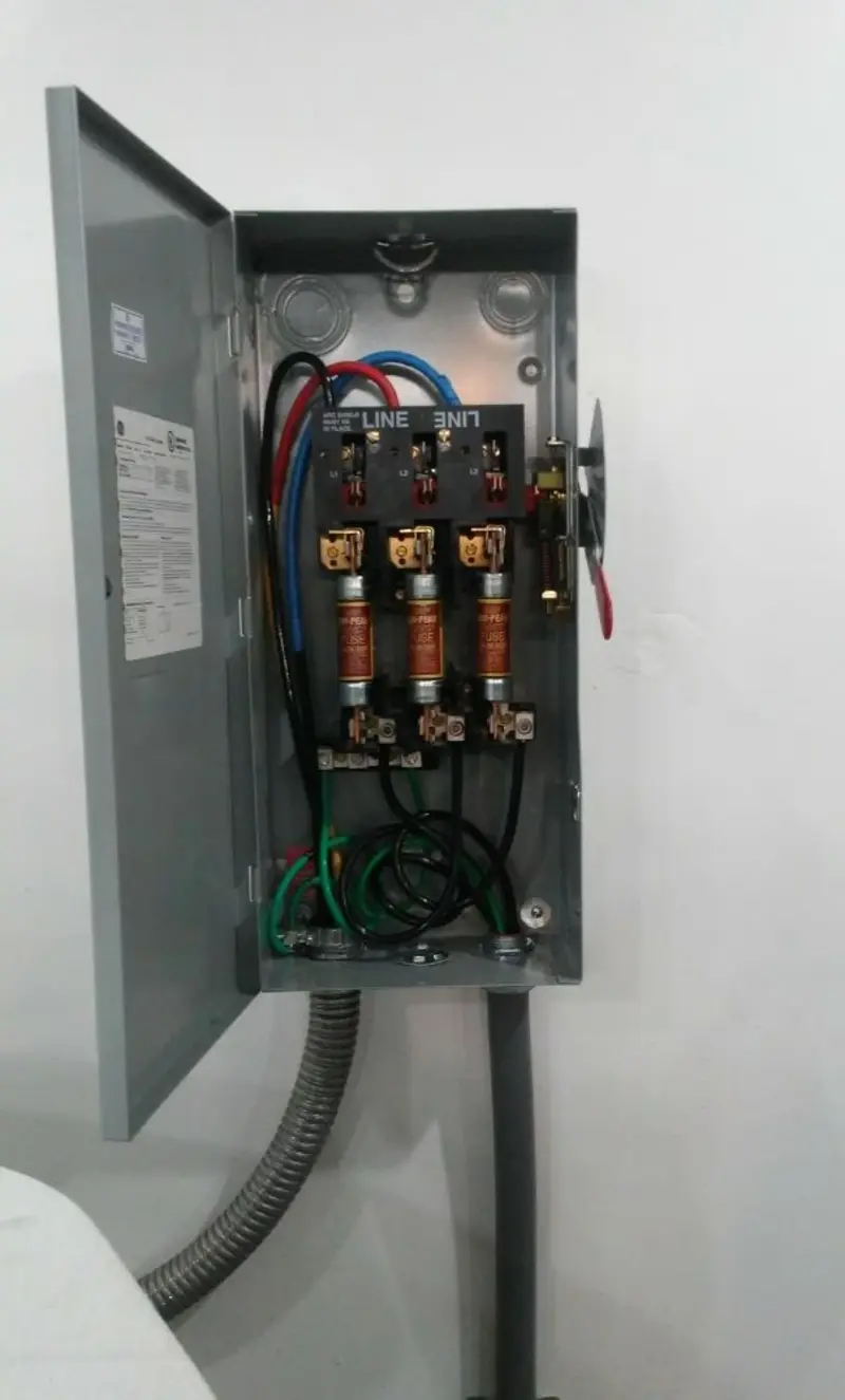 Three-phase disconnect switch installed for Electrical Wiring & Rewiring in East Grand Rapids